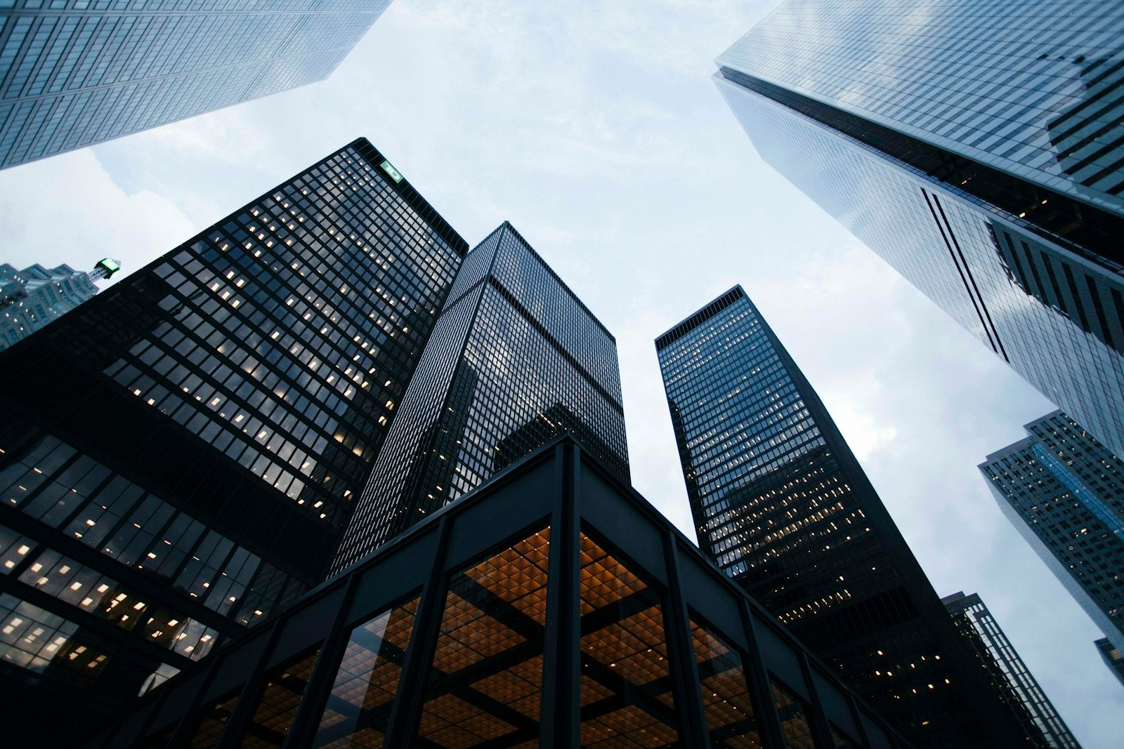 Contemporary commercial towers